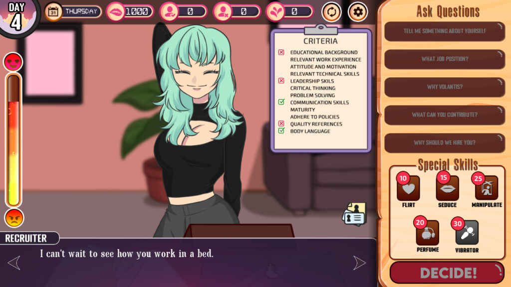 Horny Recruiter PC Free Download (v2.01.3c Deluxe)
