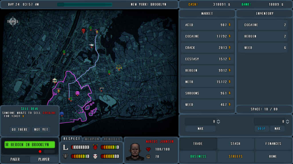 PUSHER - Drug Tycoon PC Free Download (v2.0.6)